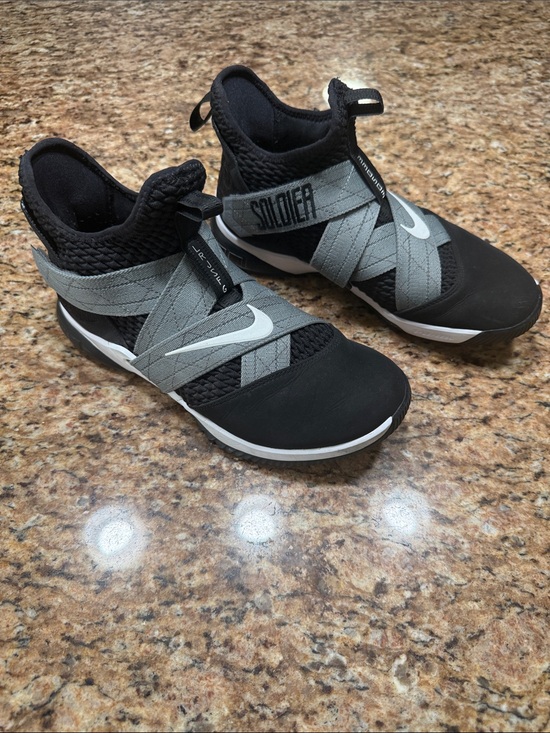 Nike Other - Nike LeBron Soldier XII  Air Raid size 8 mens black and gray basketball